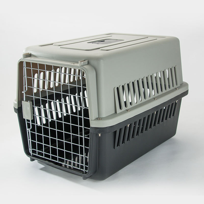 Pet Aviation Box Dog Large Car Dog Cage Checked Small, Medium and Large Dog and Cat Cage Portable Out — image 5
