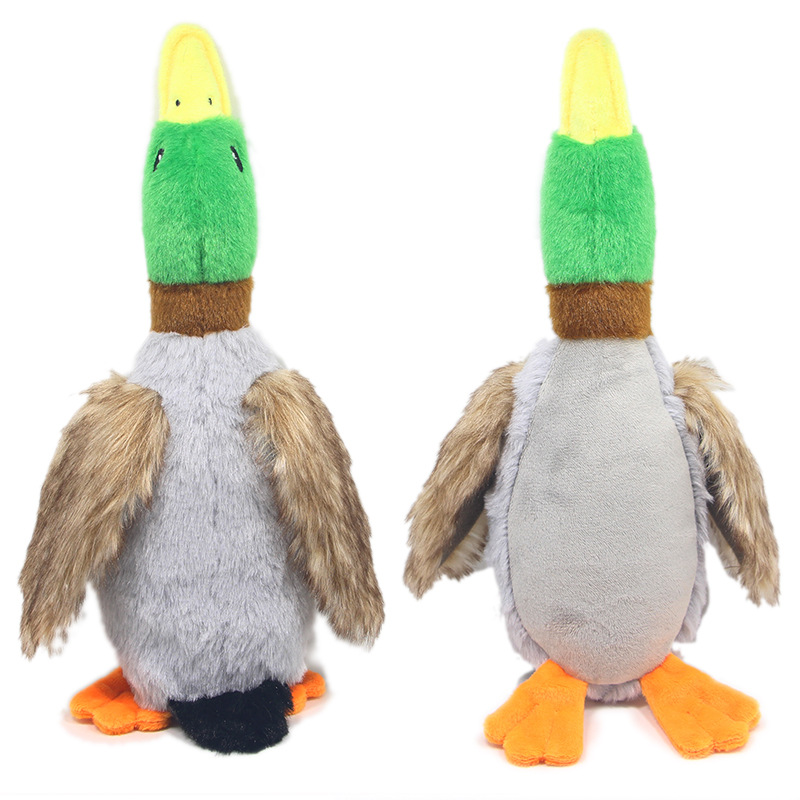 New Pet Toy Plush Sounding Duck Dog Toy 28cm Simulation Wild Duck Pet Supplies — image 2