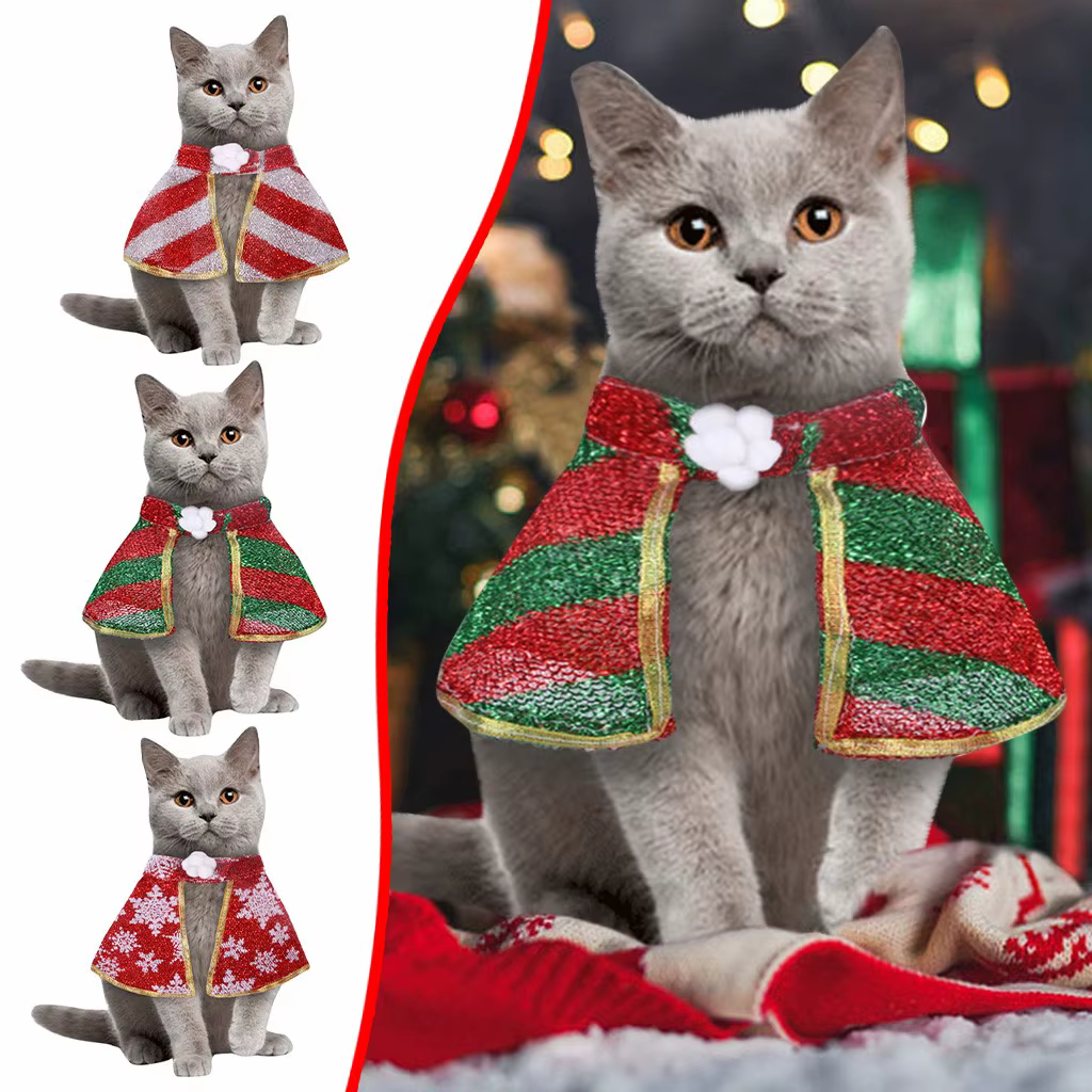 Cat Dog Christmas Cosplay Clothing Funny Dress Up Pet Accessories Pet's Lovely Winter Jackets Outfits — image 1