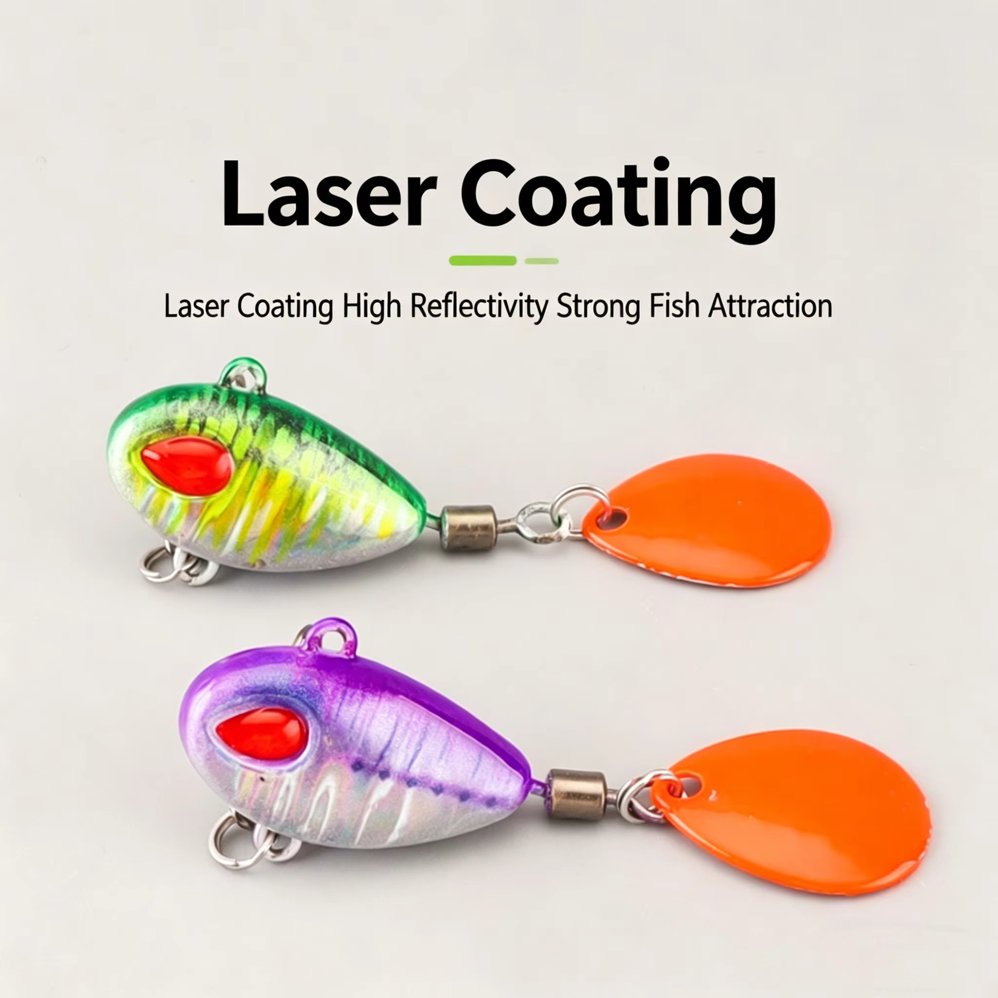 Far Casting Sea Bass Fishing Lures Spoon Spinner Bait Sinking Wobblers Metal Jig VIB Rotating Sequin Tail Saltwater Baits — image 3