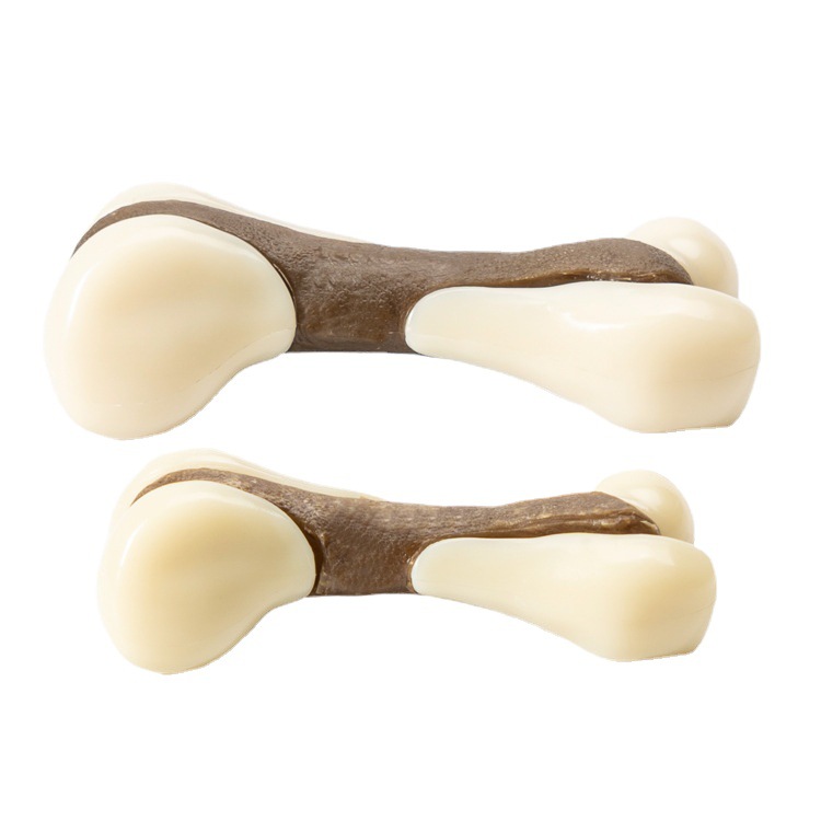 Pet Toys Eat Play Bones Teeth Cleaning Teeth Grinding Stick Cowhide Stick Dog Bite Gel Hind Leg Bone Chew Dog Bite Toys — image 5