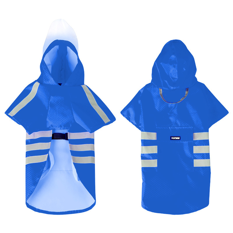 Chaquetón para Perros Grande - Estilo Poncho con Cinta Reflectante Impermeable y Resistente al Viento — imagen 11
