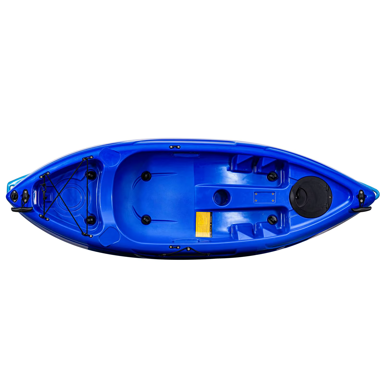 Kayaks de Pesca, 12.4FT Kayak Sentado en la Superficie para 2-3 Adultos con Remo y Asiento Cómodo, Capacidad de 600LBS, Barco Rígido Recreativo para Océano — imagen 7