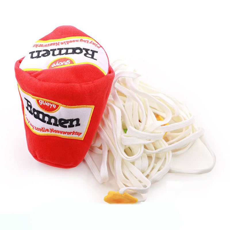 Pet Sniffing Toy Ramen Sniffing Toy Cute Pet Toy Educational Cat Dog Universal Soft Toy — image 2