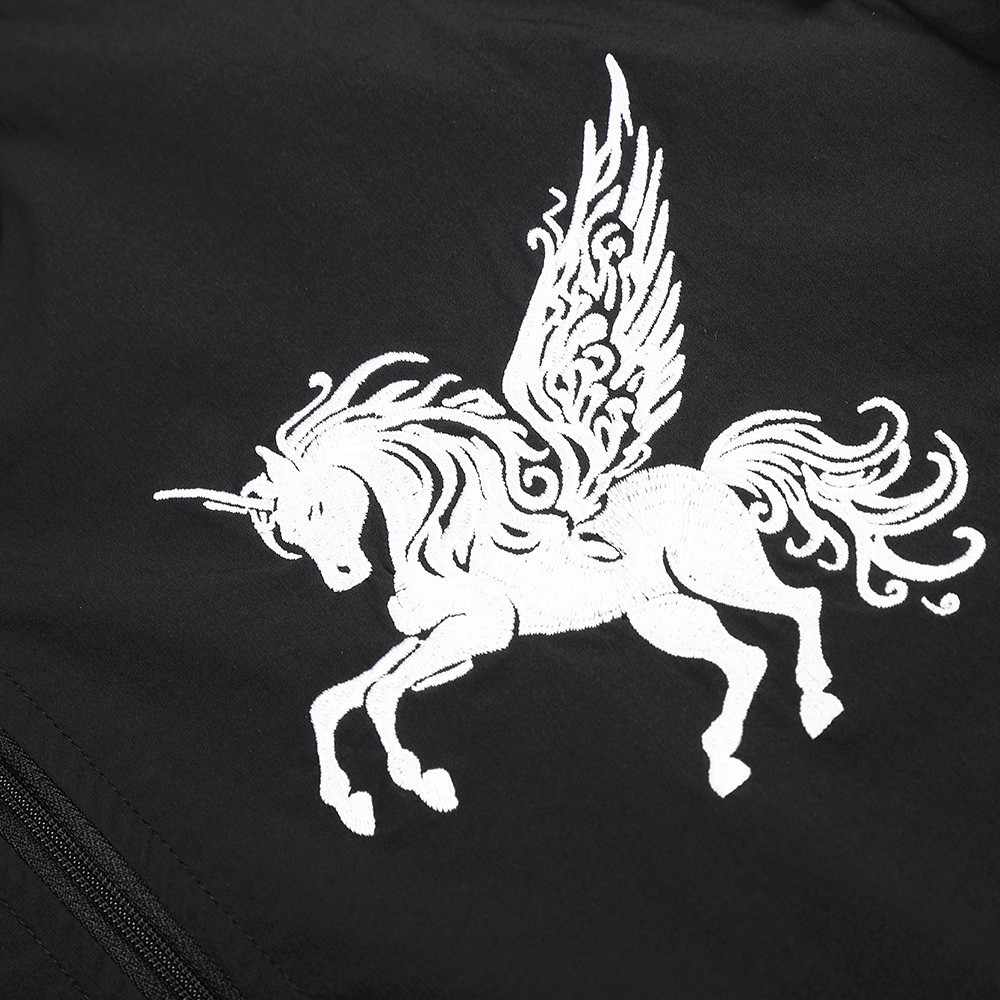 Flying Horse Embroidered Half High Neck Charge Jacket — image 4