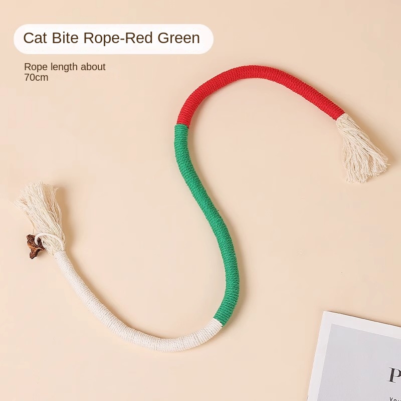 Pelota de Cuerda para Gatos - Juguetes de Estimulación y Soporte para Animales Domésticos — imagen 5