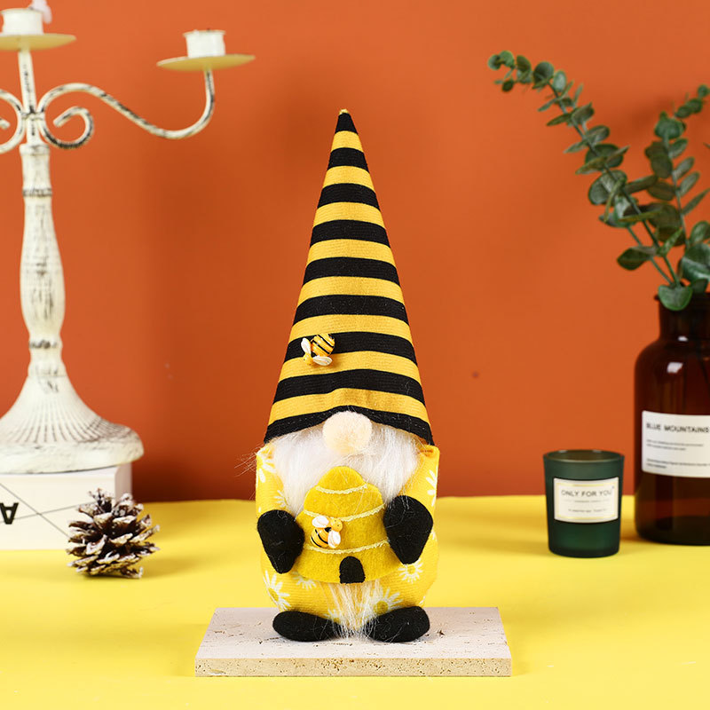 New bee festival faceless doll cute dwarf doll Rudolph doll ornaments window decoration supplies — image 5
