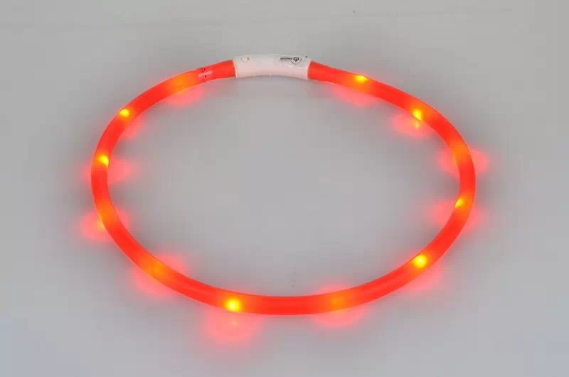 Collar Luminoso para Mascotas Collar de Mascota Carga USB DIY Collar de Perro Luminoso Collar de Cuello Seguro para Caminar con Perros — imagen 15