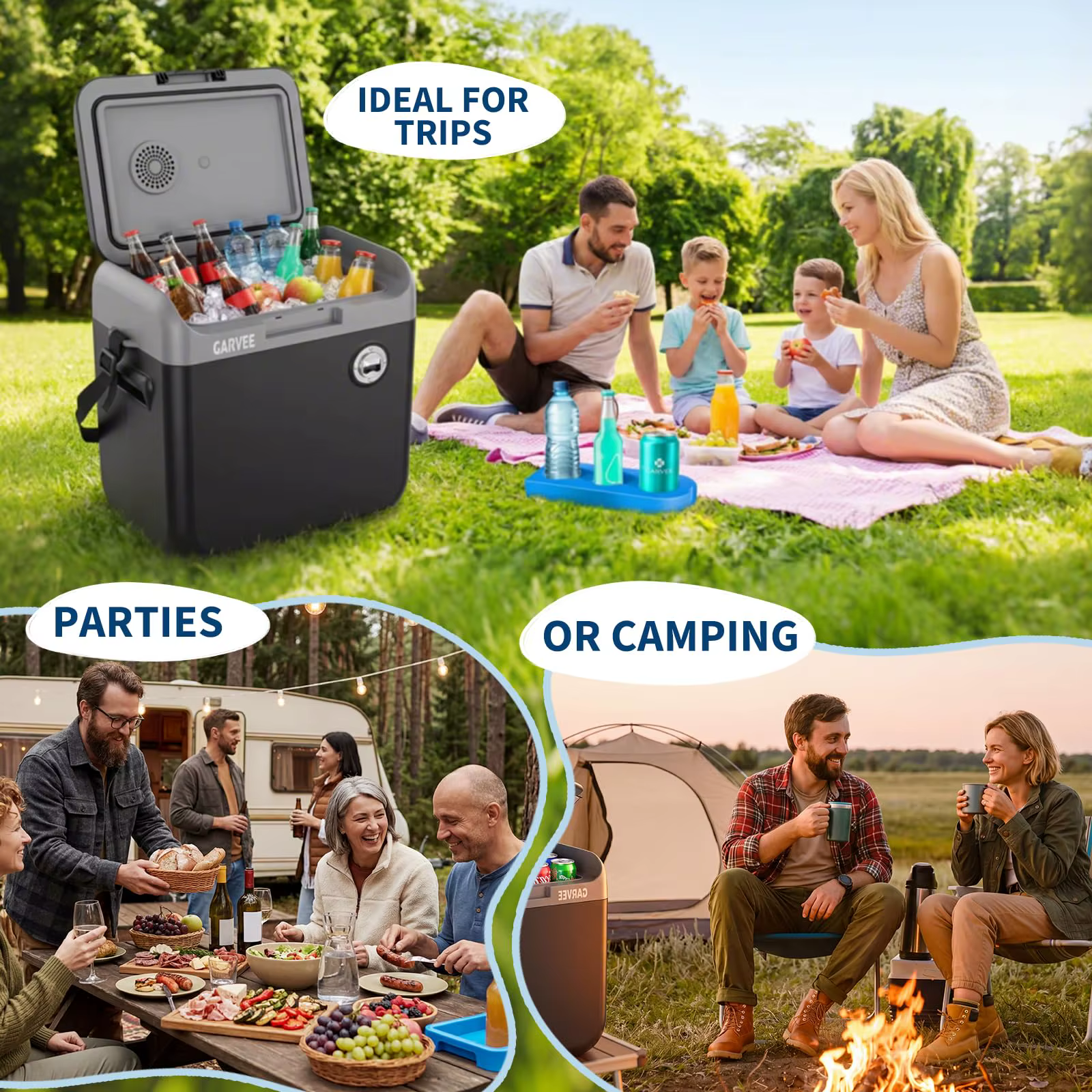 Electric Cooler And Warmer Portable Thermoelectric Fridge With 110V AC 12V Car Plug For Car Truck Camping Travel — image 7