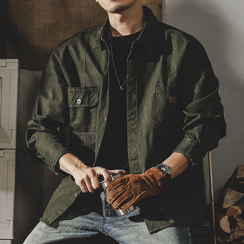 Men's Vintage Heavyweight Workwear Rugged Loose Hunting Jacket — image 2