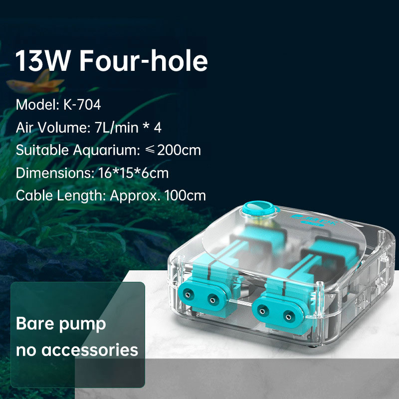 Super Quiet Aquarium Air Pump, Ultra-Low Noise Silent Operation with Adjustable High-Power Bubbler for Fish Tanks — image 1