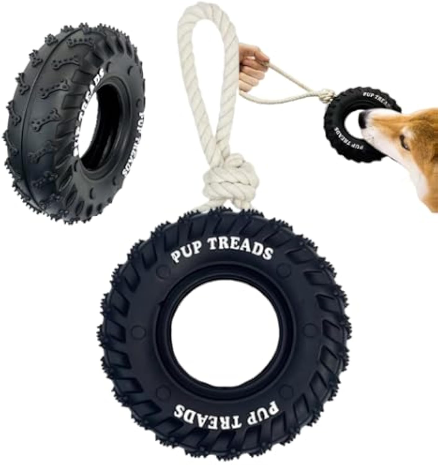Durable Dog Toys For Aggressive Chewers Tough Interactive Dog Toys For Large Dogs Birthday Dog Chew Toy Teething Toys Treat Dispensing Dog Toy — image 5