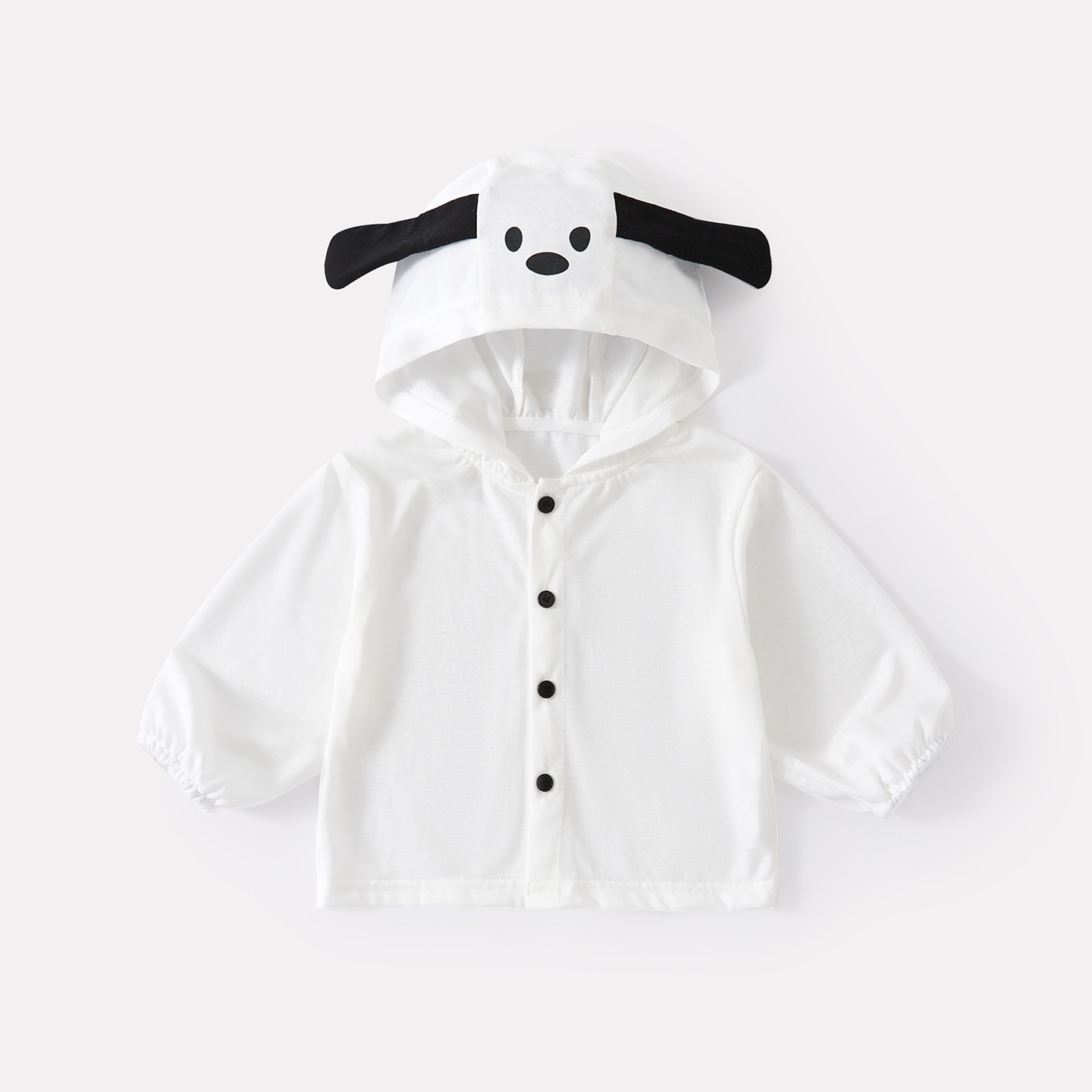 Cute Dog Themed Outfit Set for Babies Simple Cartoon Vest and Pants 3-Piece Set — image 4