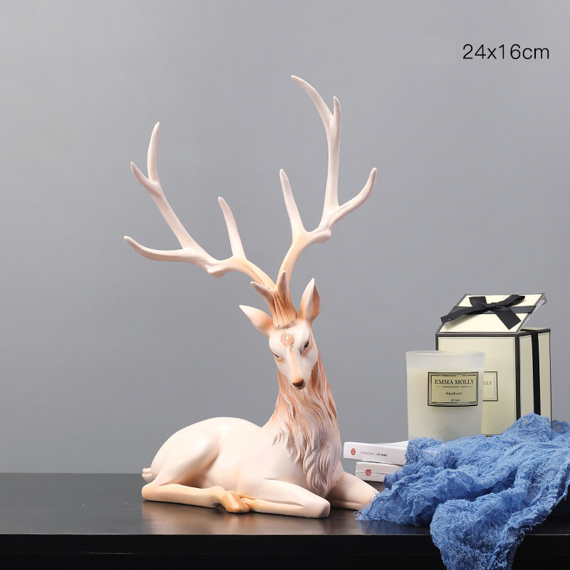 Elk ornaments foyer home decor creative furnishings TV wine cabinet decorations housewarming gifts — image 5