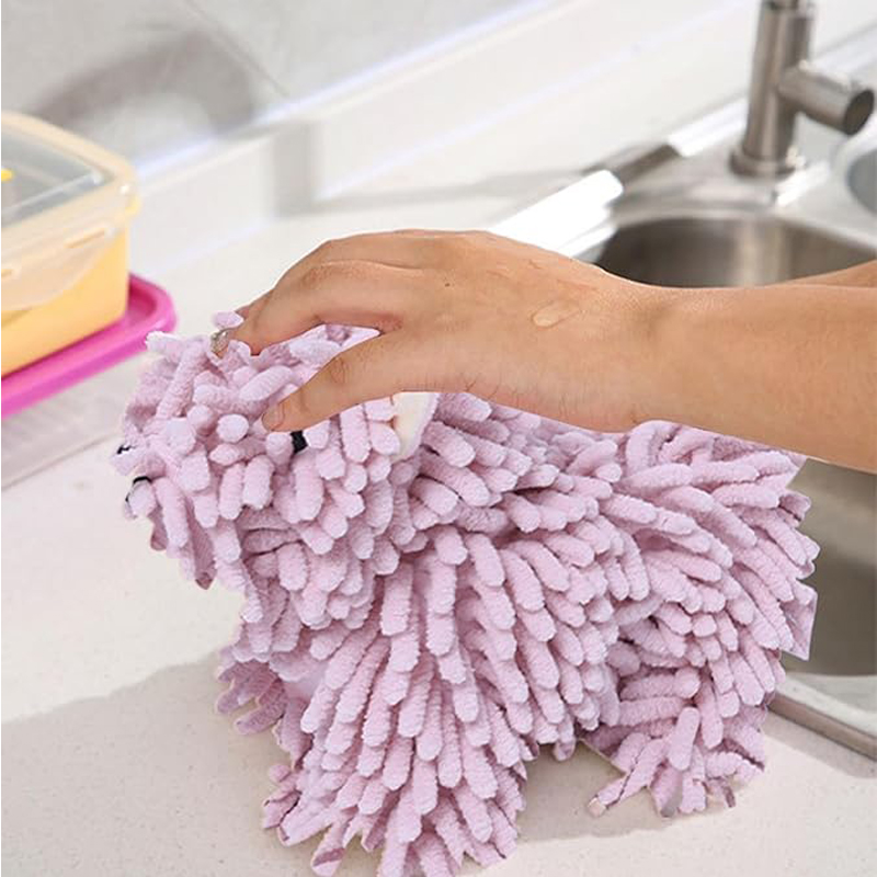 Toalla en forma de cachorro adorable, toalla absorbente para cocina con gancho, toallas para el hogar — imagen 7