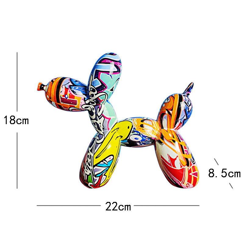 Balloon Dog Resin Ornaments Creative European-Style Home Living Room Soft Furnishing Crafts Desktop Decorations — image 10