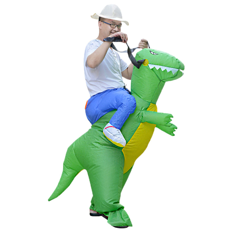 Ropa Inflable de T-Rex para Niños con Dinosauro 3D, Color Rojo, Para Adultos que Montan — imagen 4
