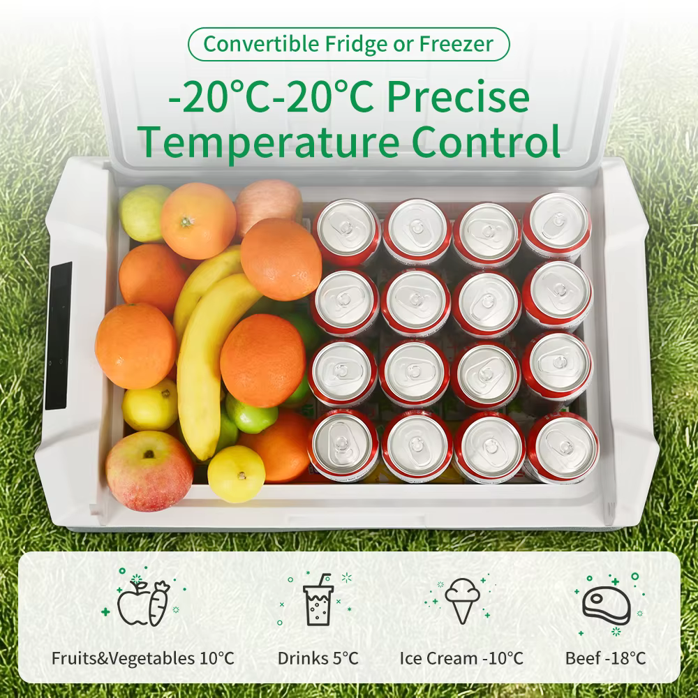 Alpicool NL 25L 35L 45L Car Refrigerator 12V Compressor Fridge Freezer 12/24V DC 100-240V AC Portable Cooler for Camping Travel — image 2
