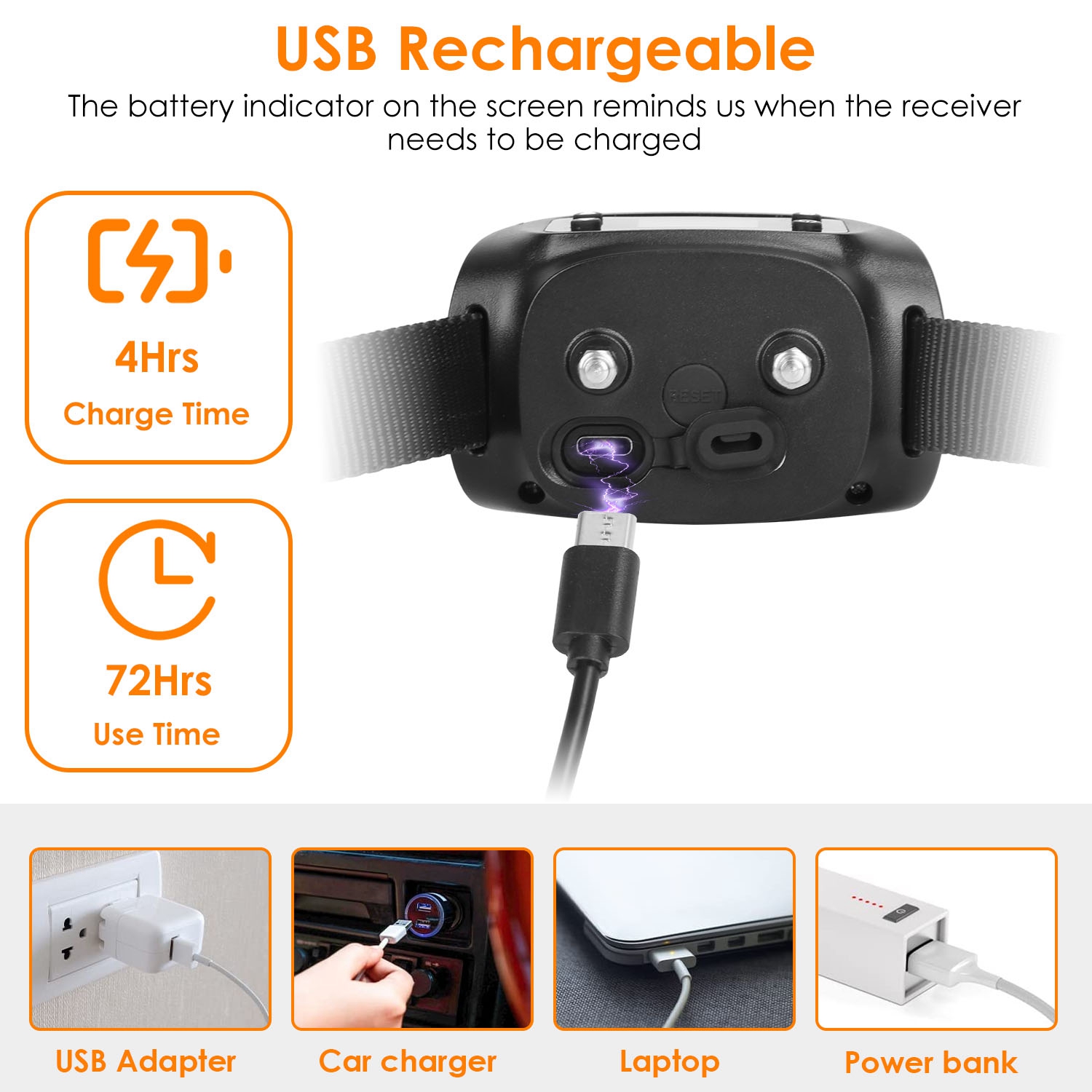 Rastreador GPS y Cerca para Perros 2 en 1 Cerca Inalámbrica GPS para Perros Collar GPS con Radio de 32-2887FT Impermeable IPX6 para Perros Pequeños, Medianos y Grandes — imagen 7