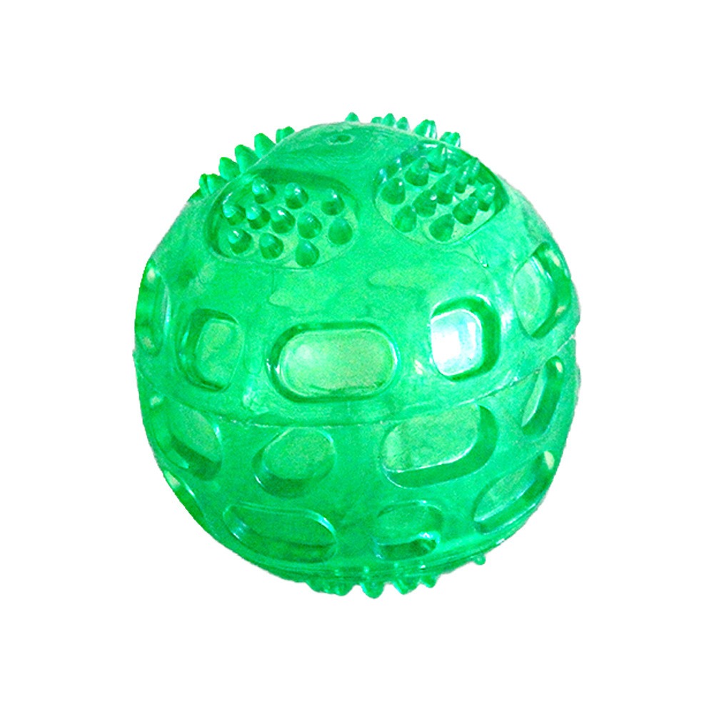 Bite resistant TPR pet toy interactive dog grinding pet ball sound cleaning dog toy — image 5