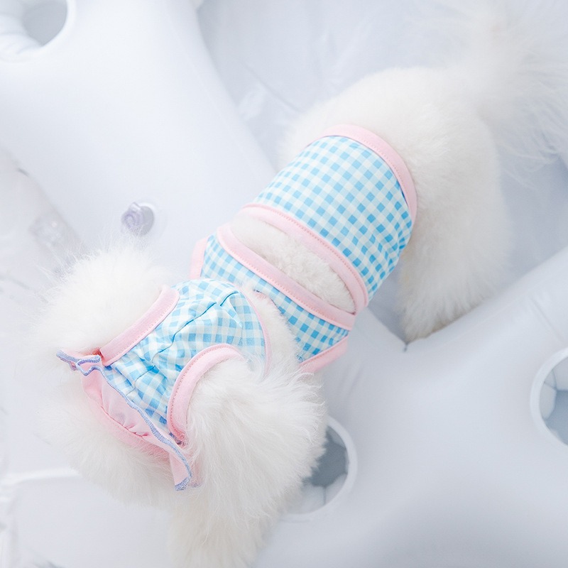Traje de natación para mascotas con forma de gato, ropa interior de natación con gorro de baño en un solo pieza con sujetador y vestido para perros — imagen 5