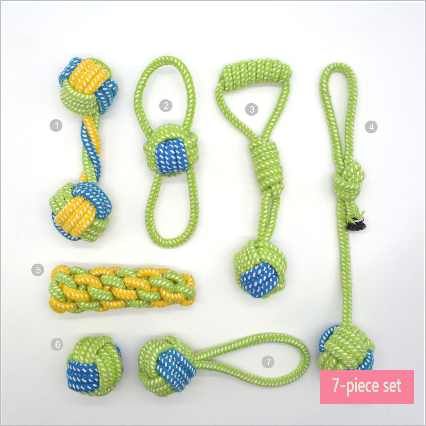 Conjunto de Juguetes para Perros - Mordedor de Cuerda de Algodón — imagen 10