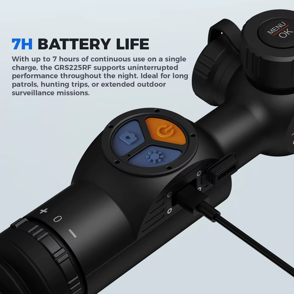 GOYOJO Visor Térmico, 905nm Infrarrojo 1000m Rango de Detección, Impermeable 1-8X Imagen Térmica para Observación Diurna y Nocturna de Animales — imagen 6