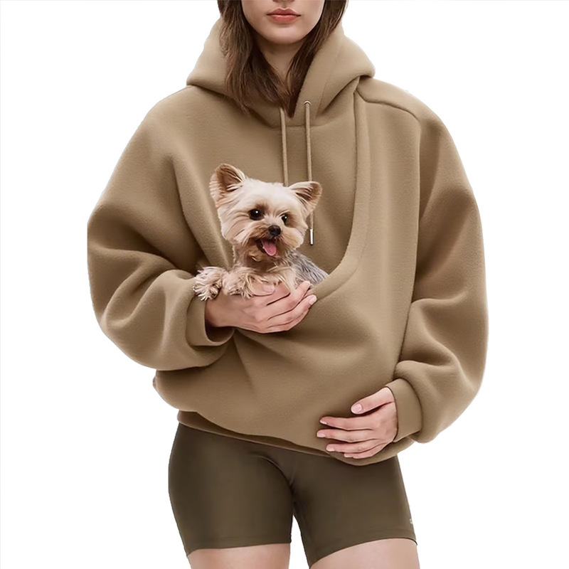 Chaquetón de Transporte para Mascotas, Mochila con Capucha para Perros y Gatos Pequeños, Sudadera Unisex para Compañeros de Cuatro Patas — imagen 7