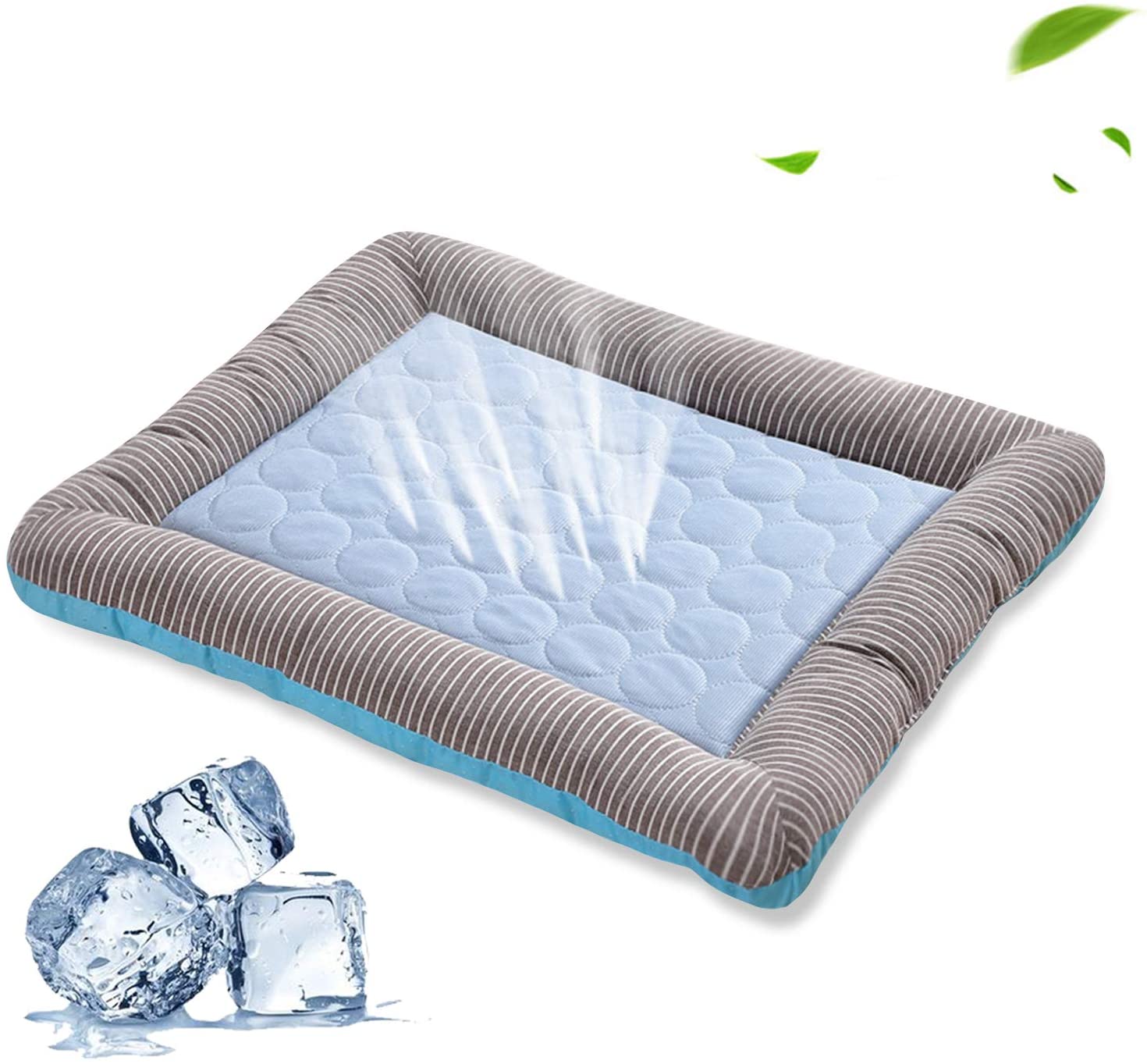 Pet Cooling Pad Bed For Dogs Cats Puppy Kitten Cool Mat Pet Blanket Ice Silk Material Soft For Summer Sleeping Blue Breathable — image 15