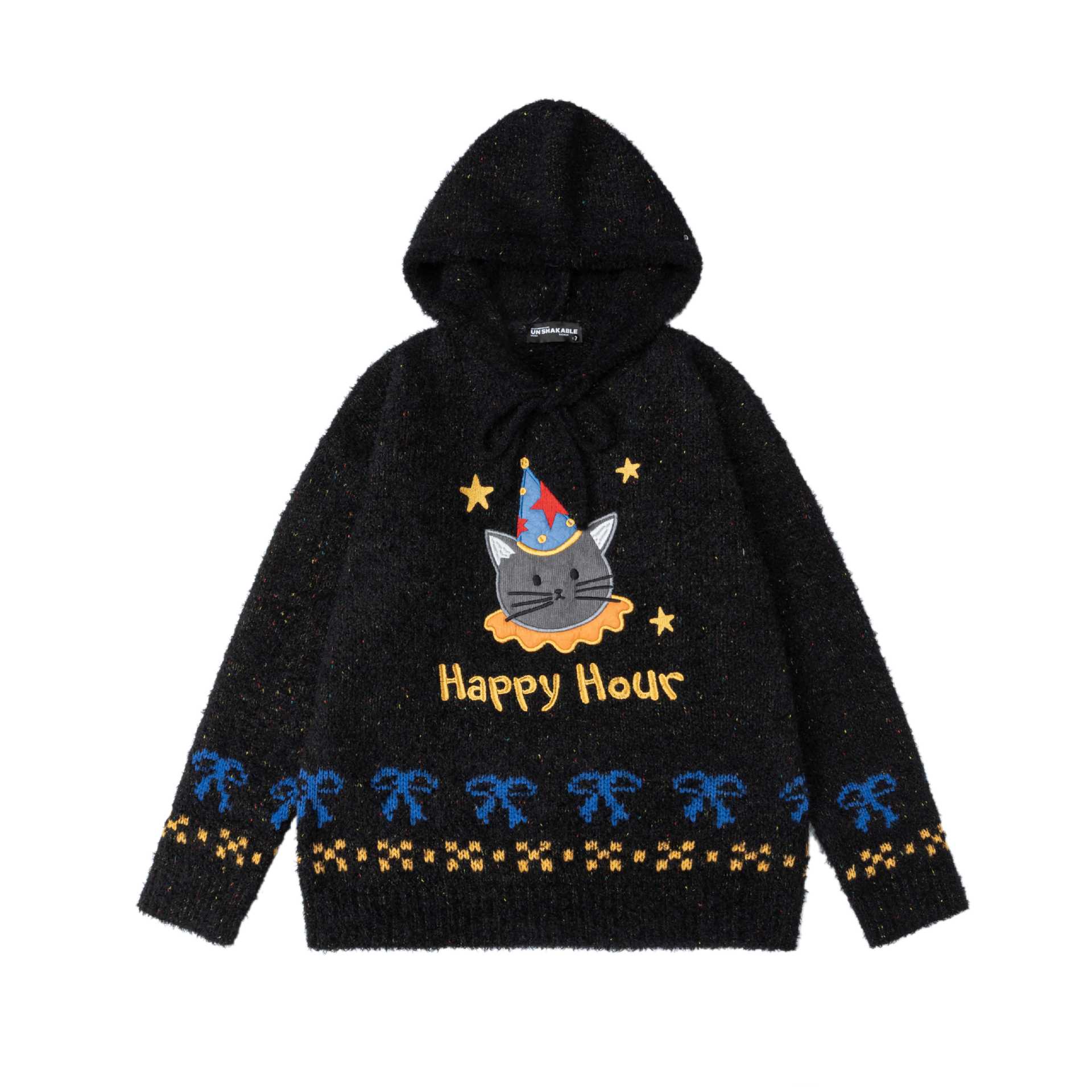 Knot embroidered cat sweater — image 4