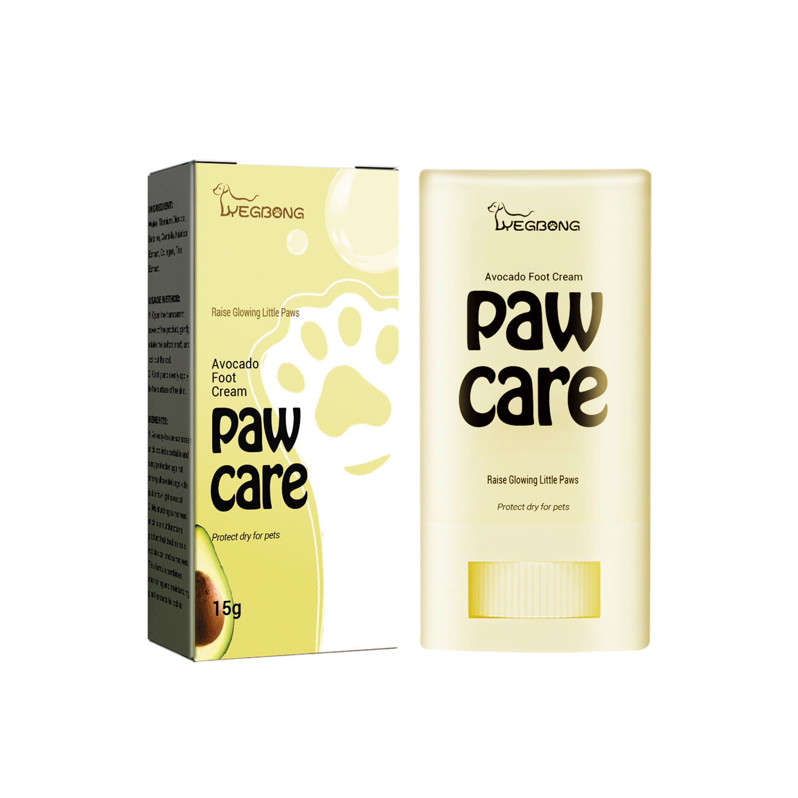 Pet Avocado Moisturizing Foot Cream, Pet Cat And Dog Foot Cleaning And Moisturizing Anti-Crack Care