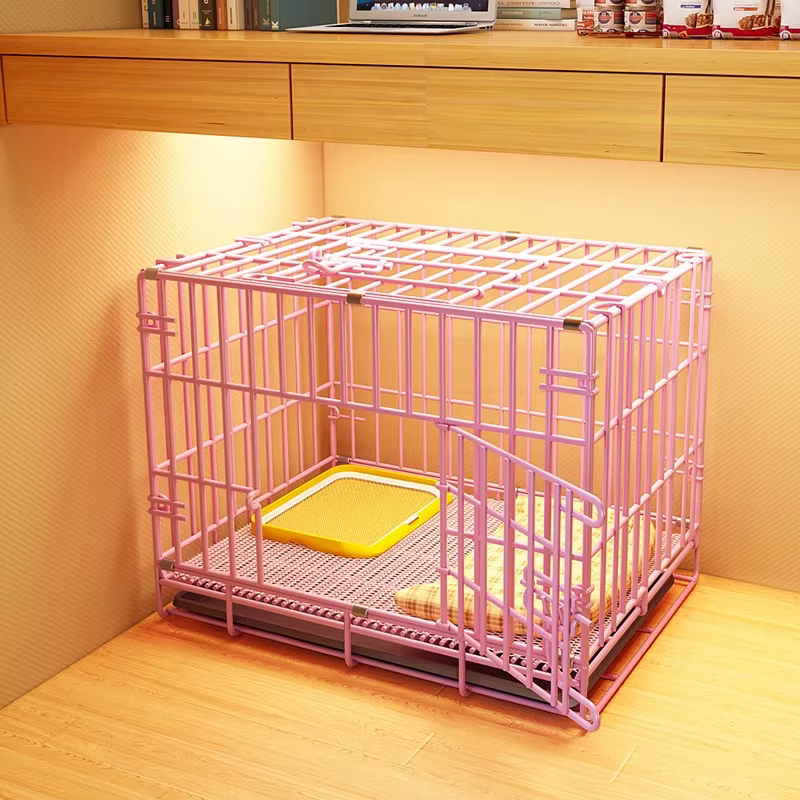Caja para Perros Pequeños Barra de Puerta para Canes Medianos Interior con Área Sanitaria para Yorkshire Terrier y Otros — imagen 1