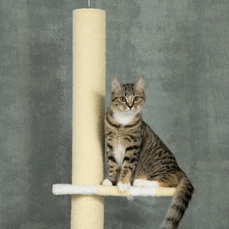 Árbol para Gatos de 4 Niveles del Piso al Techo, Altura Ajustable de 87 a 103 Pulgadas — imagen 2