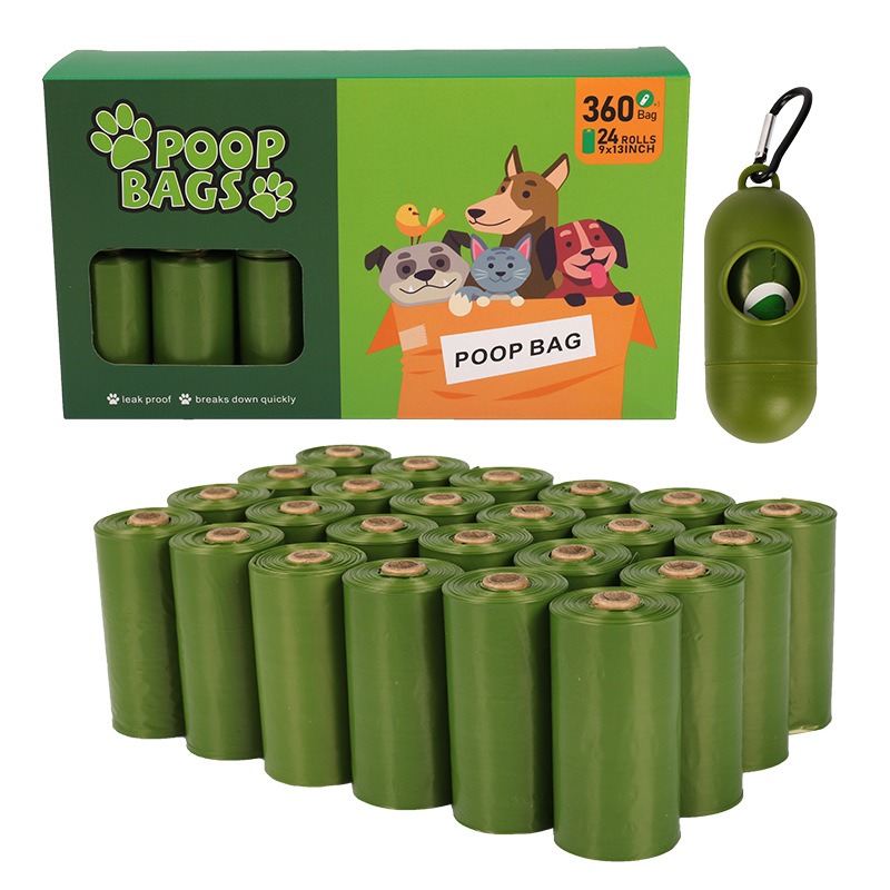 Pet garbage bag new color box dog poop bag without printing biodegradable dispenser box packaging — image 6
