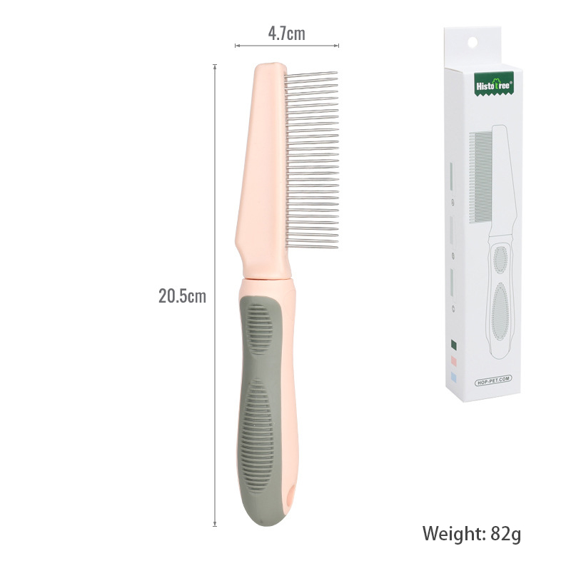Pet Comb Cat Hair Removal Long Needle Comb Flea Comb Knot Hair Removal Comb Dog Comb Pet Supplies — image 12