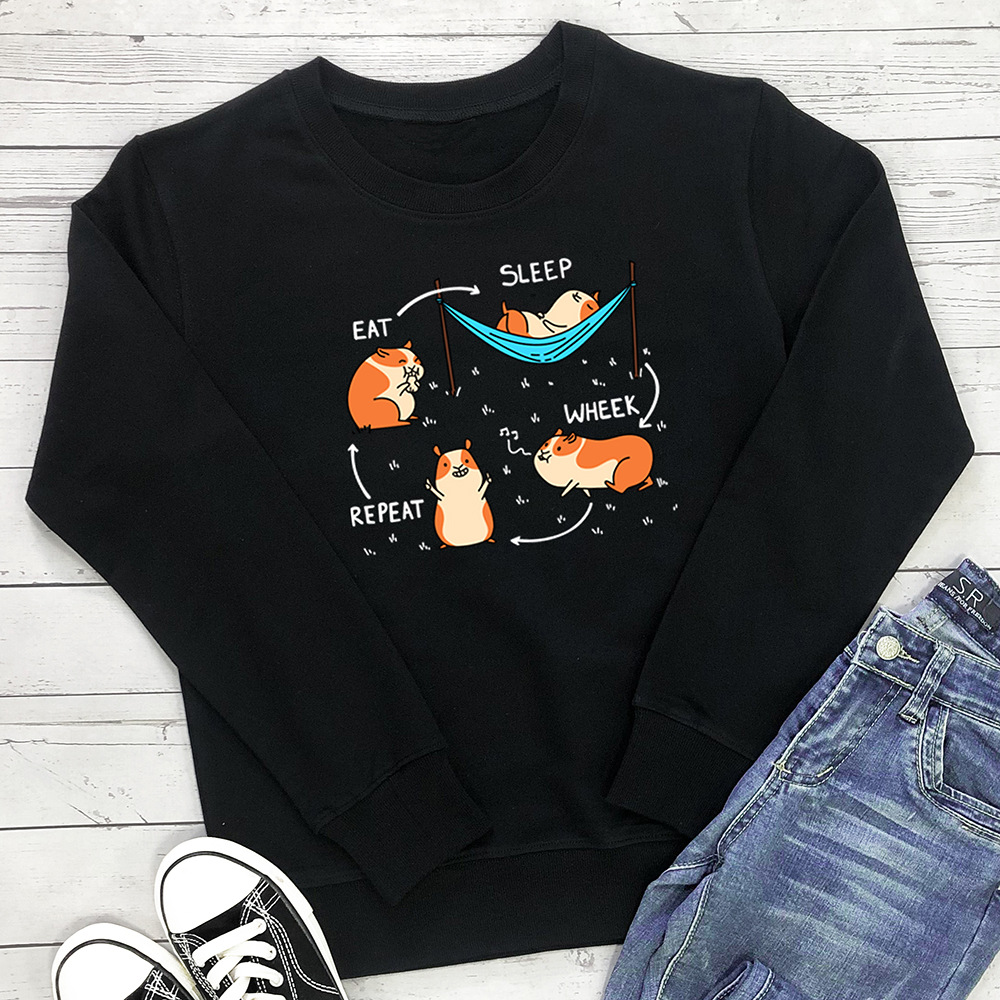 Hamster printed long sleeved sweatshirt — image 4