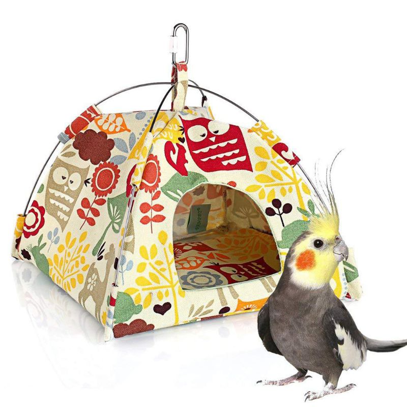 New Hanging Canvas Parrot Tent Bird Cage Pet Universal Bird Tent Hammock Small Pet Nest — image 7
