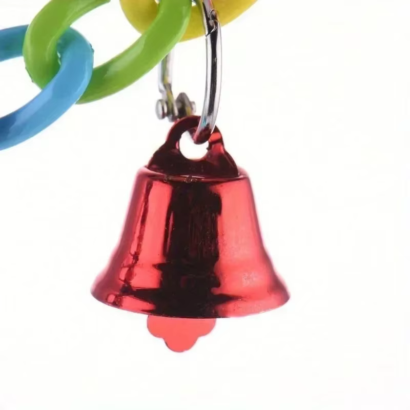 Parrot Toys Bird Suspension Bridge Bird Cage Swing Toy With Bell Pet Supplies Random Color — image 5