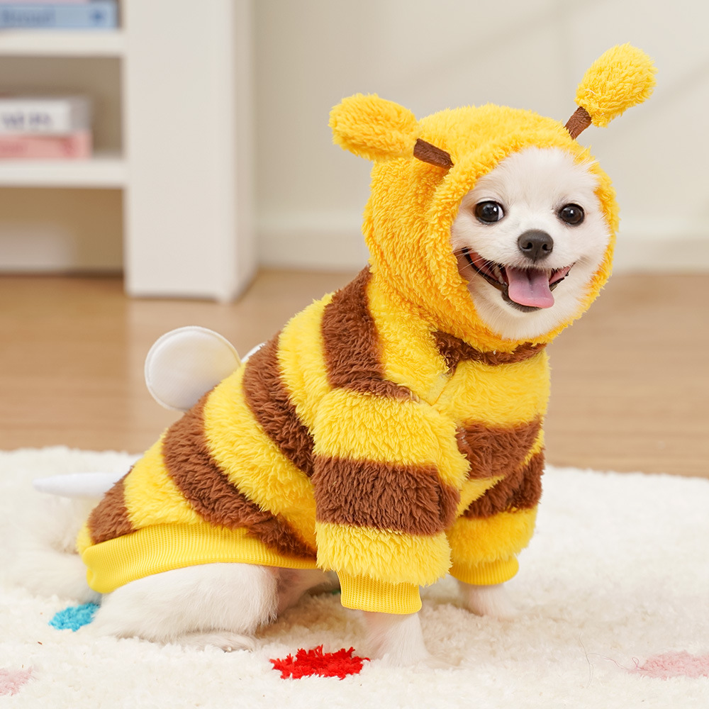 Pet clothes dog cat transformation outfit teddy bear fighting cat plush toy — image 4