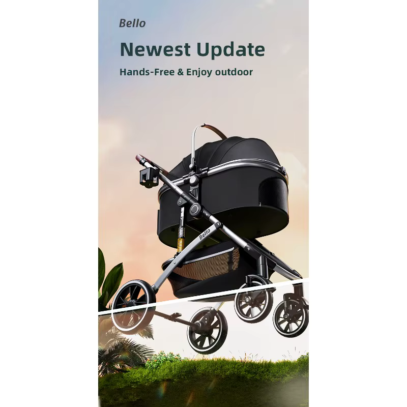 Carrito de lujo para mascotas (Listo para enviar) - Fabricante de cochecitos para perros y gatos, carritos y productos de viaje — imagen 6
