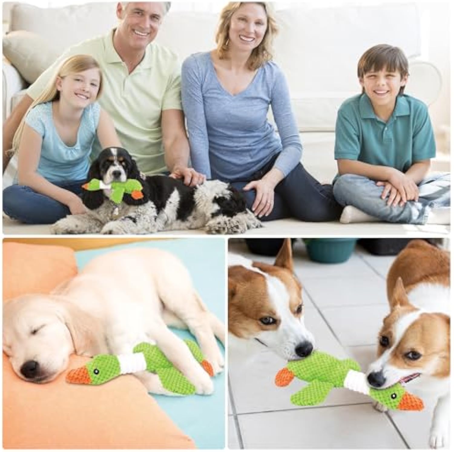 Dog Plush Toys For Large Dogs Durable Dog Squeaky Toys With Squeaker Stuffed Duck Dog Toys Dog Chew Toys For Small Medium And Large Breed Puppy Chew Toys For Teething — image 10