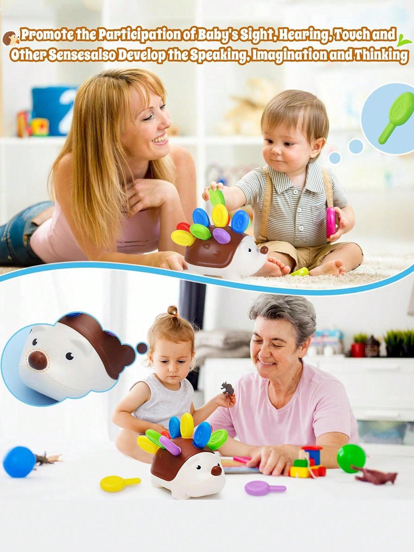 Conjunto Educativo de Erizo para Niños: 1 Base y 10 Espinas Coloridas con Números Perfecto para Regalos de Cumpleaños o Navidad para Bebés de 1 a 3 años — imagen 13
