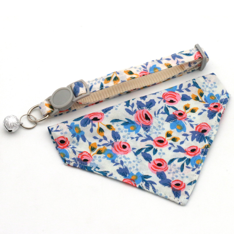 Collar de Triángulo Floral para Perros y Gatos - Bandita de Sol y Margaritas Pequeña — imagen 12