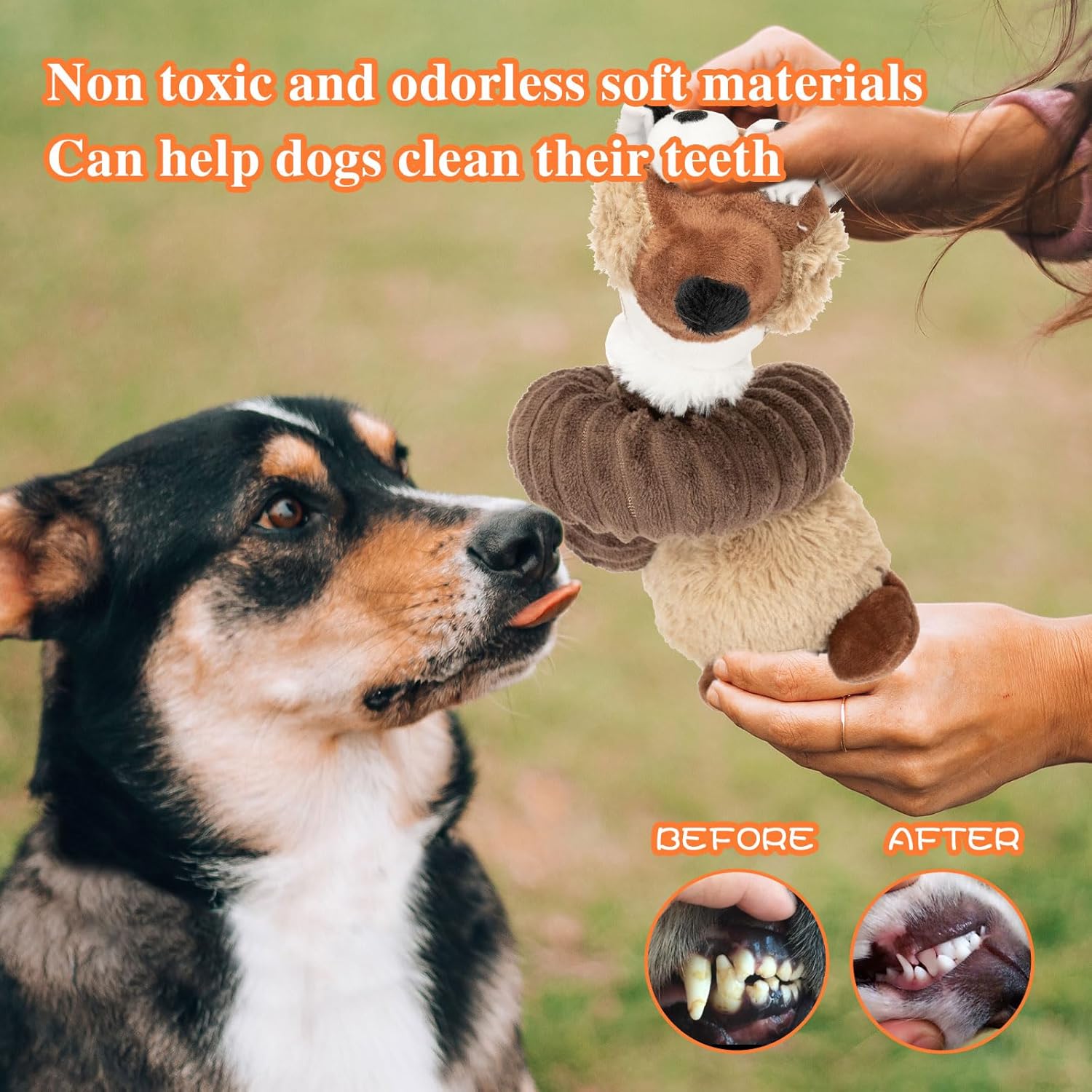Juguetes de Perro con Sonido Plush para Cachorros Juguetes de Peluche y Crinkle para Perros Pequeños Medianos Grandes — imagen 9