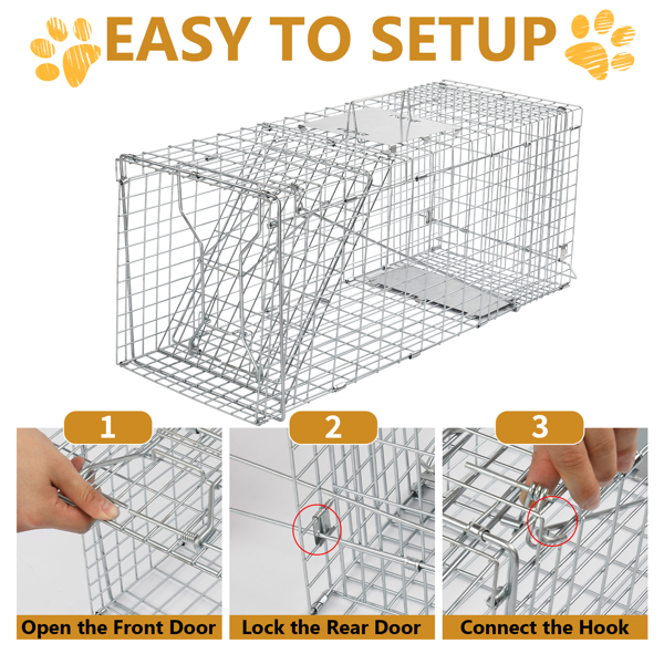Silver Folding Iron Pet Fence — image 2
