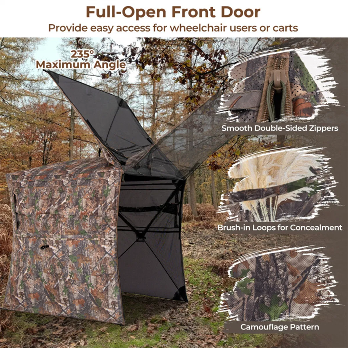 Outdoor hunting tent one-way transparent — image 7