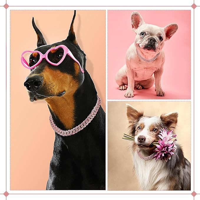 Collar de cadena cubana Hip Hop para mascotas – joyería, collar, aleación de zinc, tamaño gato y perro, accesorios — imagen 15