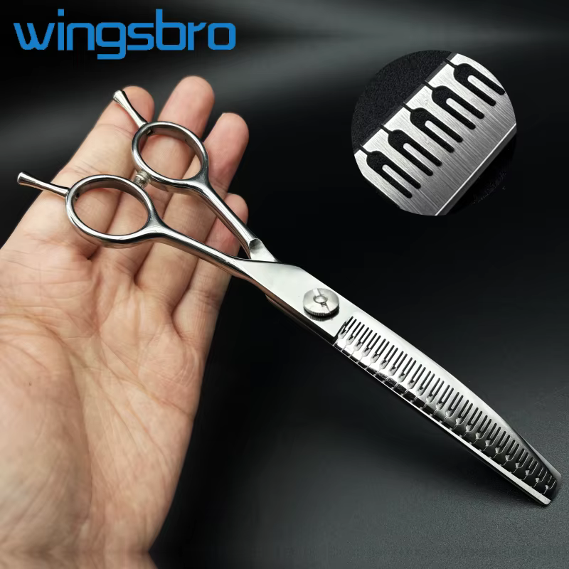 Dog Grooming Scissors, Curved Scissors Thinning Scissors for Dog Grooming, Pet Curved Scissors for Trimming Face and Paws