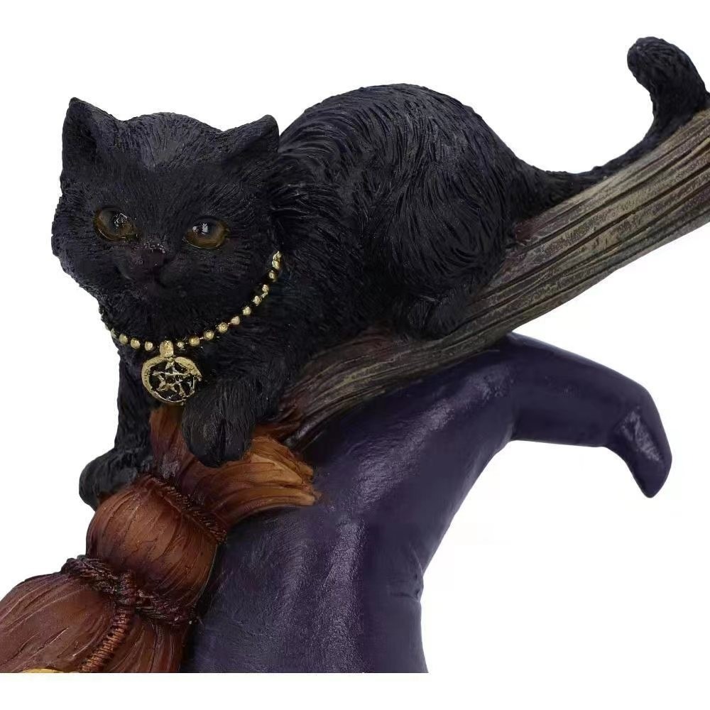 Decoración de Arte de Resina Negra Gato — imagen 5