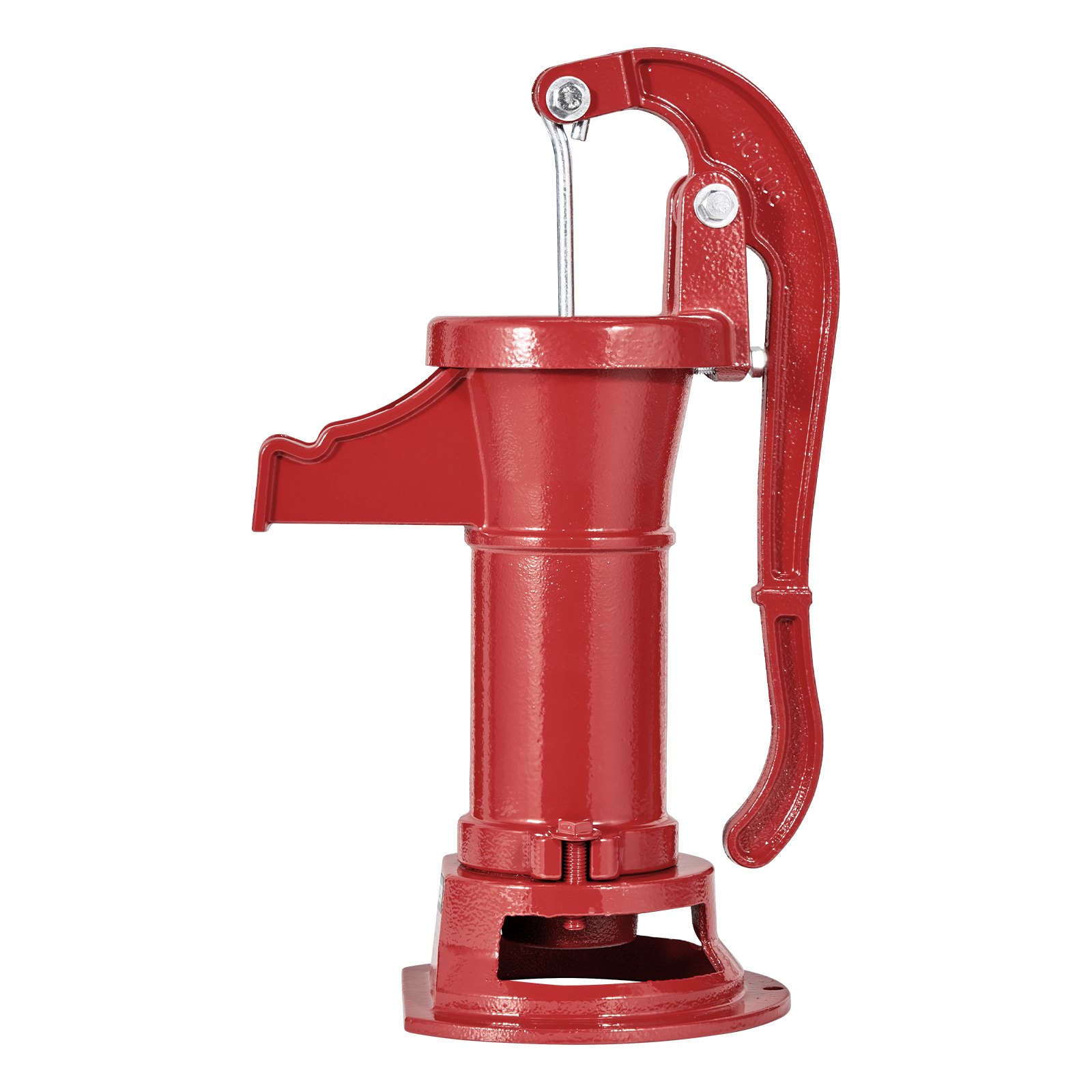 Pompa de Mano Manual de Hierro Fundido Antiguo, 25 Ft de Elevación Máxima, Conexión NPT 1-1/4 Pulgadas, Instalación Fácil, Clásico para Jardín, Ponds, Patio y Granja Rojo — imagen 1